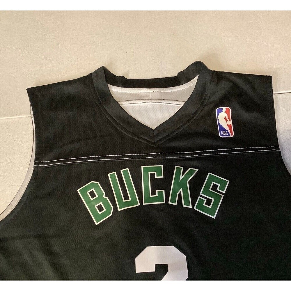 NBA Bucks #2 Ellsworth Jersey Size Large Alleson Athletic Reversible Black/White - Picture 4 of 11